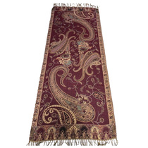 Gold silk jacquard scarf wholesale big cashew gold jacquard scarf shawl