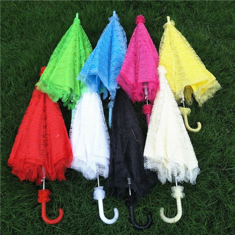 双层婚纱摄影影楼拍摄主题写真拍照蕾丝伞婚纱伞工艺伞公主伞细节图