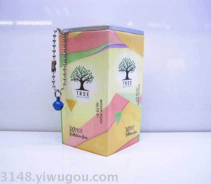 Flower Festival 2017 Premium Abstract Life Square Jar Wet Wipes, 30-piece set Specification image