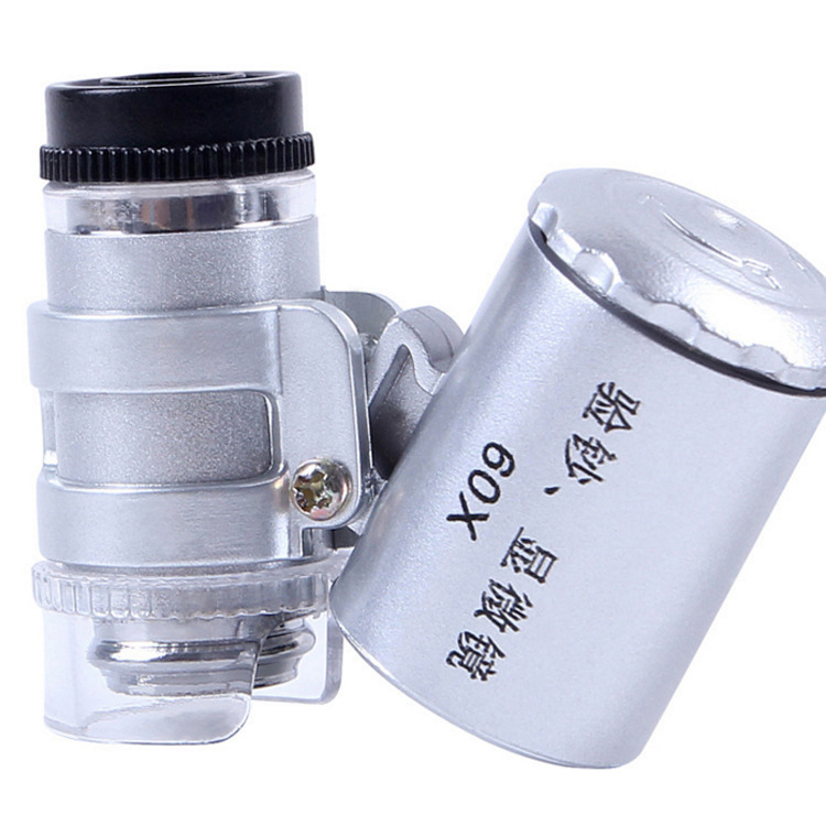 9882 微型带灯紫光验钞60倍显微镜