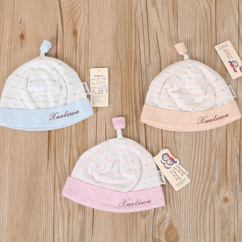 Shirley baby cotton small hanging bell baby jumper hat knitted hat child hat warm hood