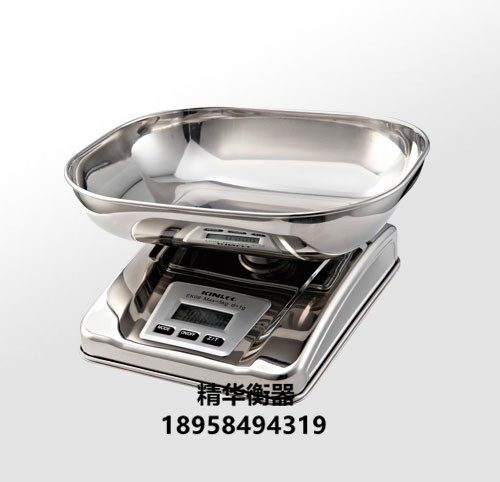 精准不锈钢家用带碗厨房秤烘培电子称1克食物烘焙秤小台秤克称图