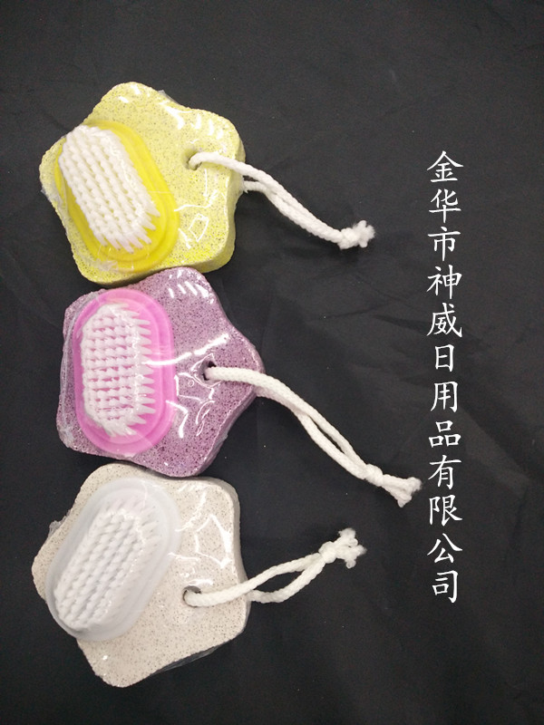 花型带刷磨脚石，刷子（86孔）脚挫 去死皮