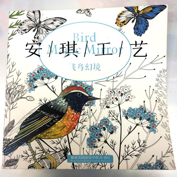 儿童填色本 益智画画本 秘密花园手绘书产品图