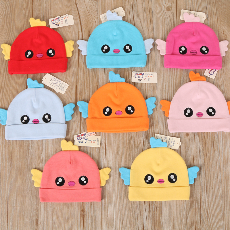 Sheryl Baby Chick wing overhead hat fashion cute knit hat
