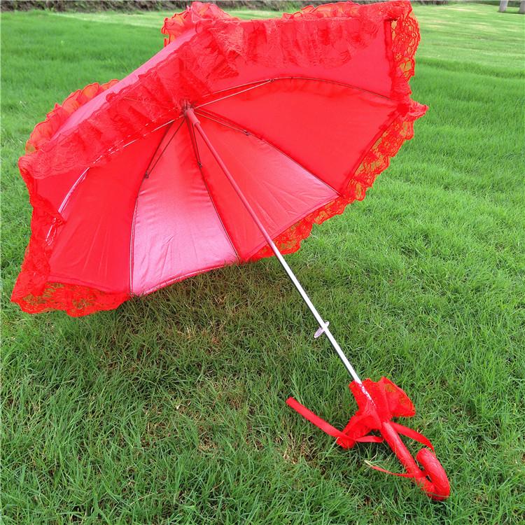 珠光小锯齿边工艺伞蕾丝伞摄影道具舞蹈伞童伞细节图