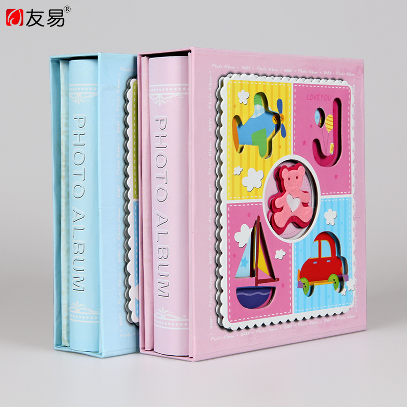 Youyi Photo Album 4D Big 6 "panoramic photo album 40 photos children's 6" plastic photo album