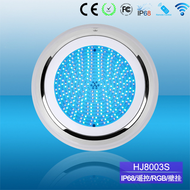 Super - thin Led wall - mounted swimming pool lights, stainless steel shell fully impregnated with gelatin