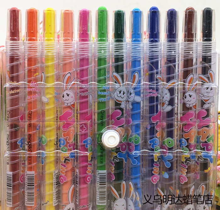 Minda Md-2112B Can Rotate Crayon Children's Crayon Oil Painting Stick Non-Toxic Starting Painting details Picture