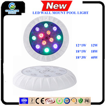 LED RGB wall-mounted remote control swimming pool lamp underwater lamp stainless steel underwater lamp