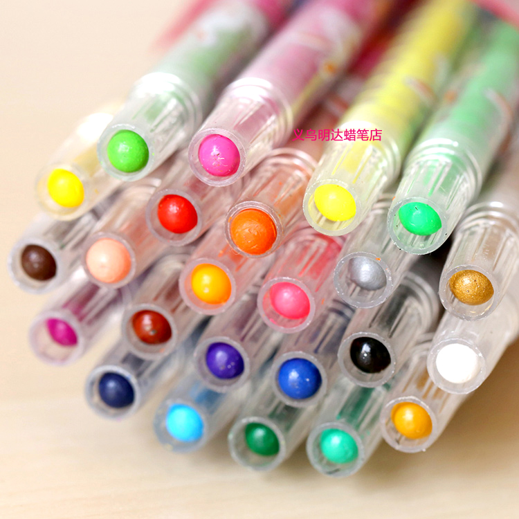 Minda Md-2112B Can Rotate Crayon Children's Crayon Oil Painting Stick Non-Toxic Starting Painting Application Scenario