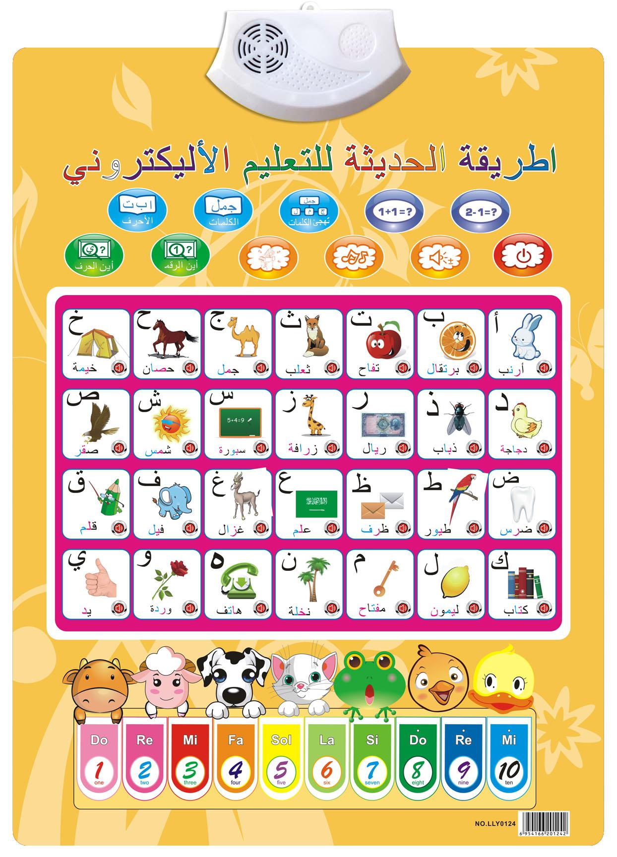 水晶俄文 有声挂图 越南文 西班牙文 法文 阿文 进红纸品细节图