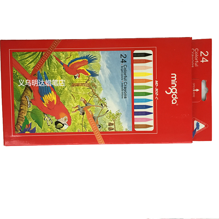 Minda Resin Plastic Crayon Students Children Painting Crayon Children Graffiti Color Crayon Non-Slip Non-Toxic