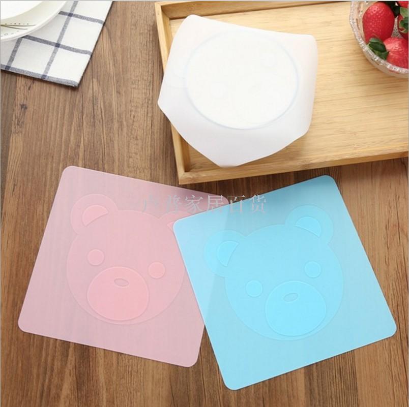 食品硅胶碗盖硅胶保鲜膜盖 微波炉加热密封盖