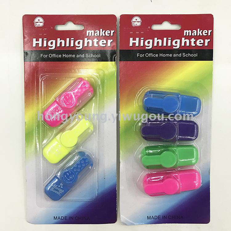 Mini and cute highlighter Set Gift Pen Korea stationery