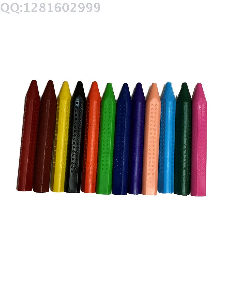 Minda 24 Color Large Plastic Triangle Crayon Children Painting Graffiti Crayon Painting Good Helper details Picture