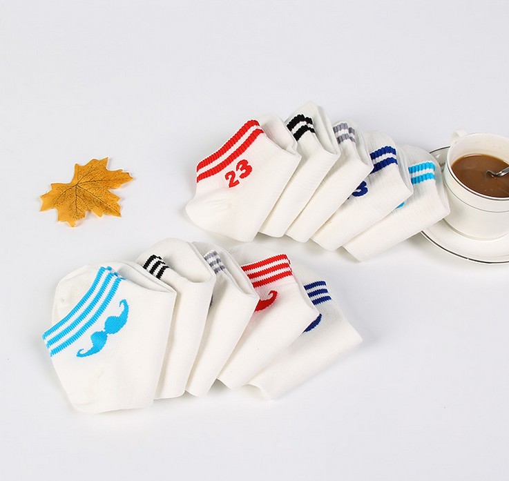 时尚短袜全棉女士袜子23数字纯棉船袜 隐形浅口袜细节图