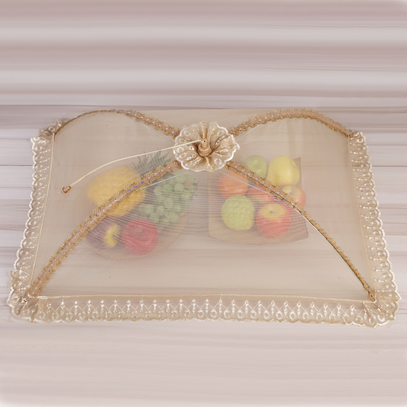 天然居新款厂家批发网布罩菜罩防尘罩超简约美观方便钢丝罩