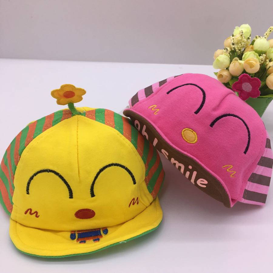 韩版婴幼儿帽子春夏男女6-24个月宝宝帽儿童可爱鸭