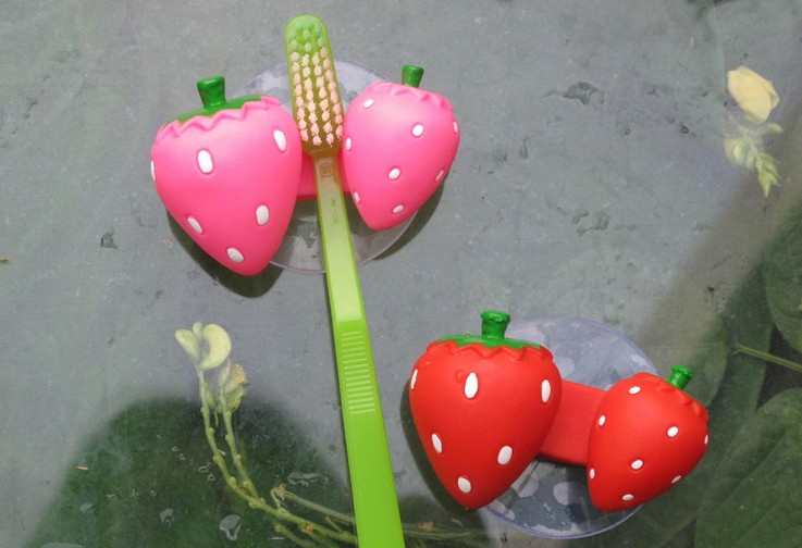 Strawberry toothbrush holder Creative Household items Novelty special products Strawberry single toothbrush holder