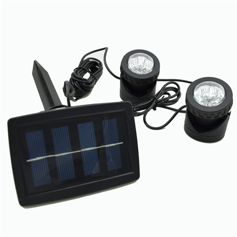 Solar outdoor projection light dual LED projection light Amphibious underwater spotlight light diving lamp