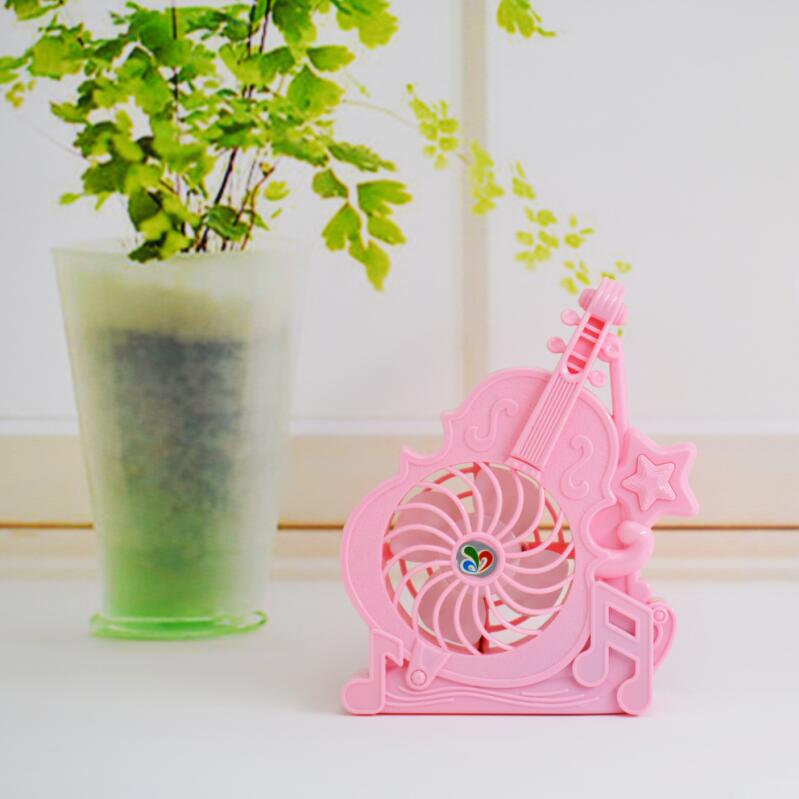 USB charging fan Violin Mini fan Charging Small fan Desktop fan