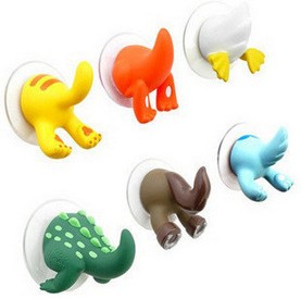 Special offer cartoon animal tail hooks, suction cup hooks, creative traceless coat hooks, new and unique shopping products