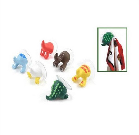 Special offer cartoon animal tail hooks, suction cup hooks, creative traceless coat hooks, new and unique shopping products details Picture