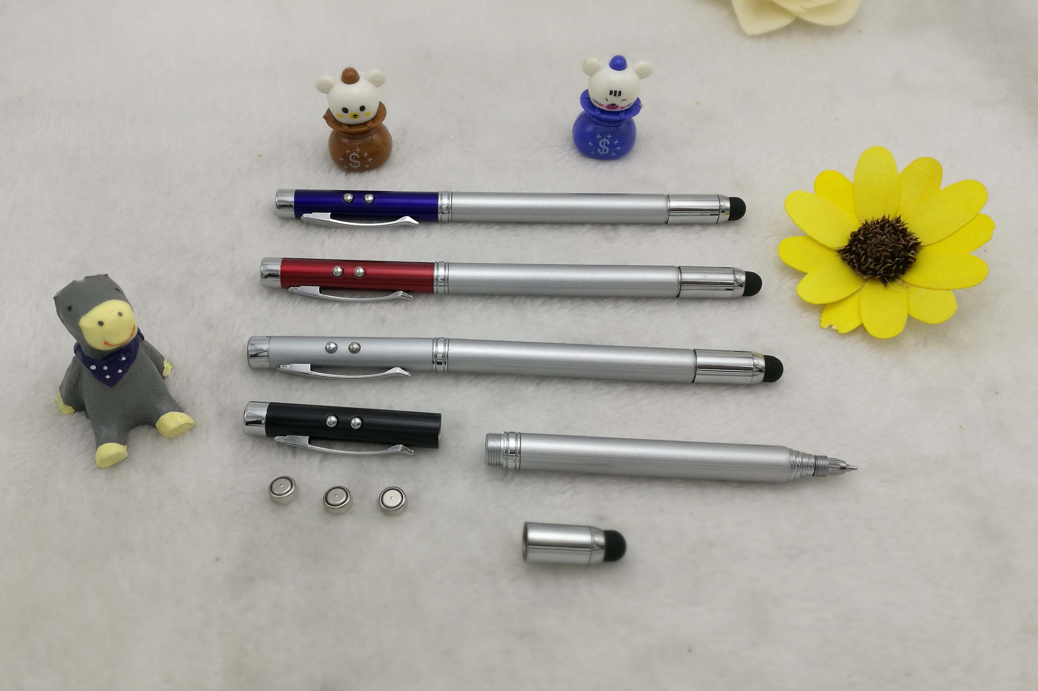 多功能教鞭激光灯触屏笔手电筒伸缩远射五合一镭射灯红外线笔