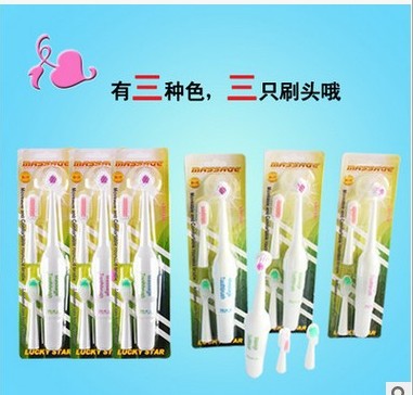 Family-sized/Electric toothbrush with soft bristles for adults and children to whiten and protect teeth, comes with 2 electric toothbrushes with brush heads details Picture