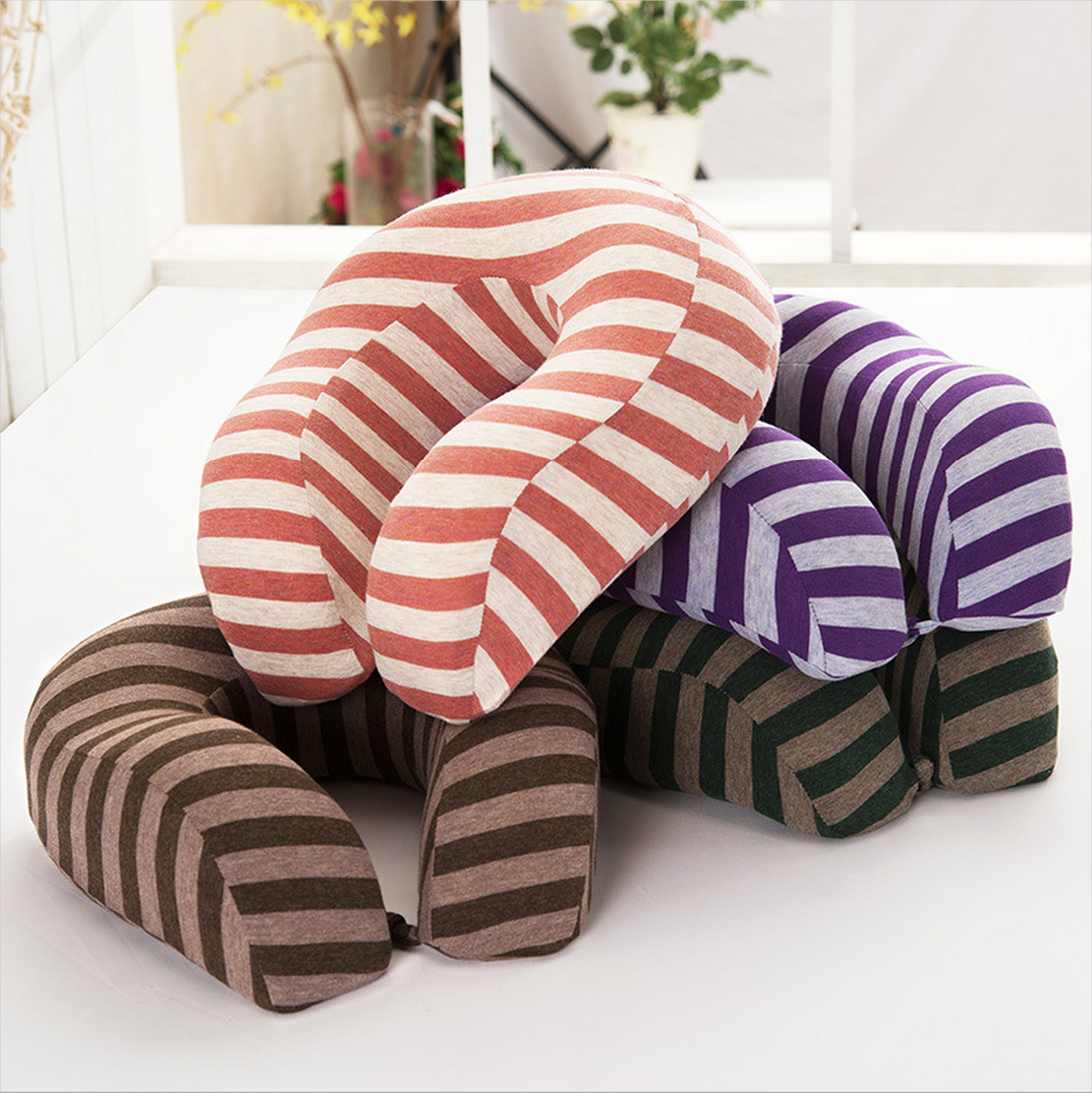 The 3rd generation of striped U-pillow is a must-have cervical health pillow for driving, traveling and office use. Factory direct sales