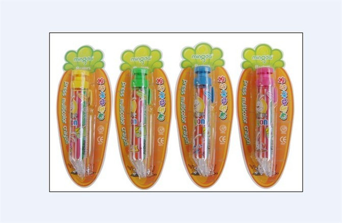 Minda Press 8-Color Crayon Md-678 Crayon Creative Press Multi-Color Student Crayon Drawing Pen Specification drawing