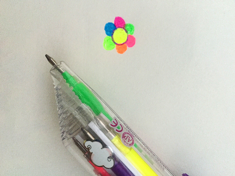 Minda 8-Color Press Highlighter Dazzling Multicolor 8-In-1 Color Diary Pen Focus Marker details Picture