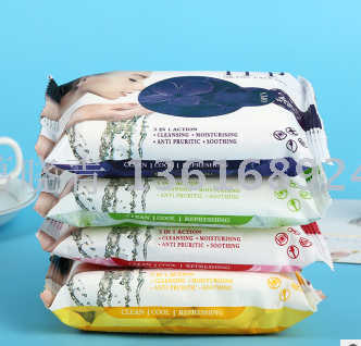25 pieces of beauty wet wipes, hand and mouth wet wipes, wet tissues, softening wet wipes, portable small bag details Picture