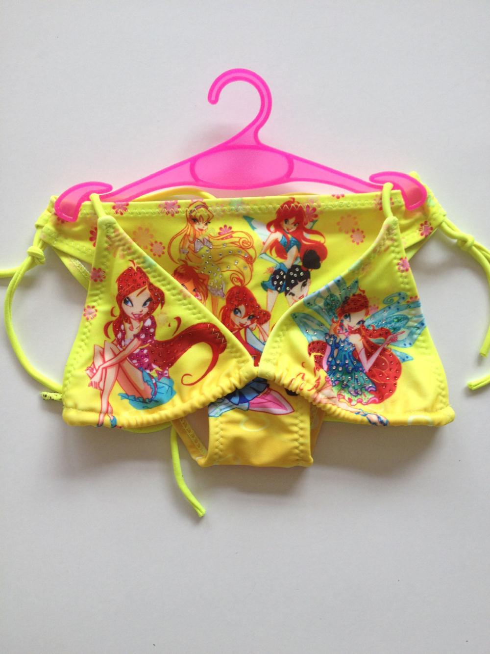 Children's bikini cartoon printed bikini stock details Picture