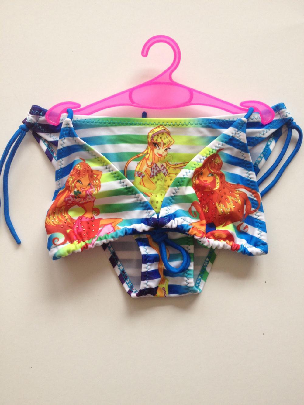 Children's bikini cartoon printed bikini stock Application Scenario