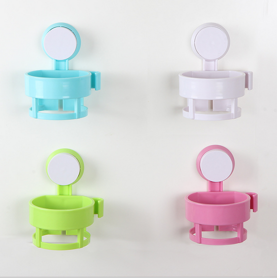 The factory direct sale plastic sucker hair dryer rack washroom sucker duct rack novel special products