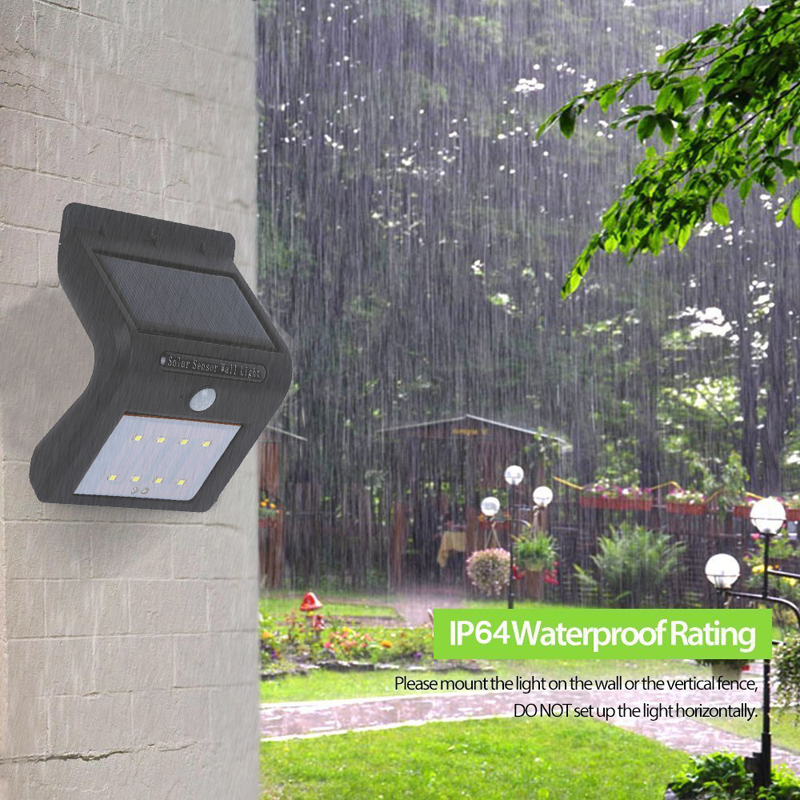 Outdoor solar LED wall lamps