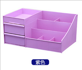 Cosmetics storage box large shelf plastic Korean transparent table drawer cute Bathroom TV products