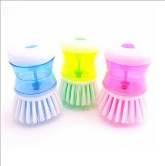 Plastic hydraulic washing pot brush multi - color random kitchen small tools wholesale creative home wholesale special