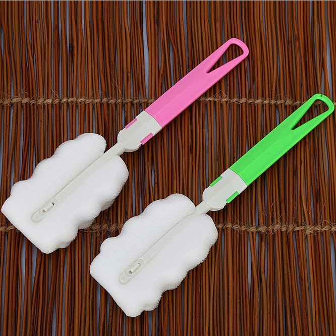Long handle strong thermos cup brush Sponge cleaning cup brush Wash cup bottle cup brush 18g