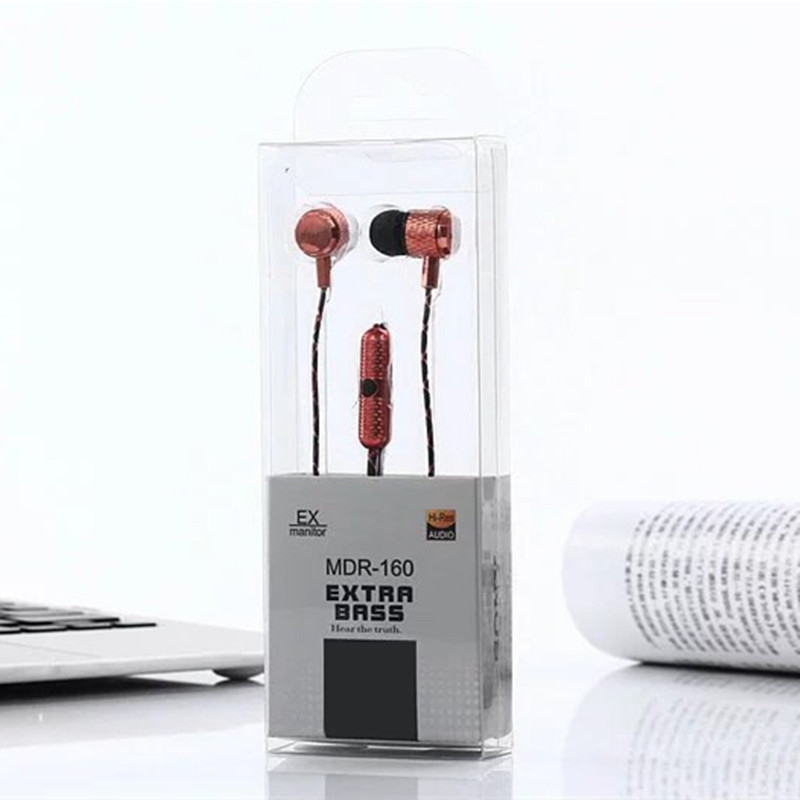 新款160盒装耳机 入耳式MP3 通话重低音 通用