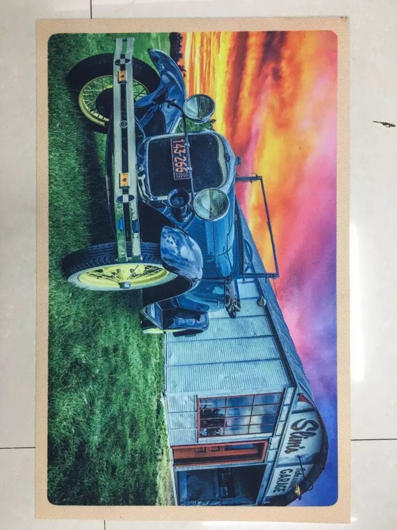 Printed mat, color-printed mat, floor mat, door mat, foot mat, anti-slip mat, high-definition printed foot mat, 40*60cm Application Scenario