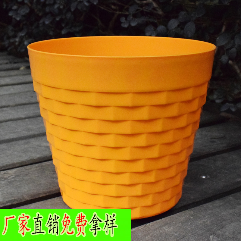 Manufacturers direct free sample thickening new brick-grain flowerpot colorful table basin 1601