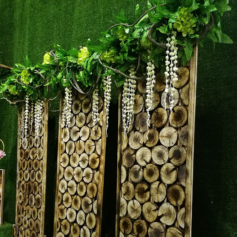 2017 New product: Haiyun Wedding Props - Forest-themed 180*60 Wooden screen details Picture