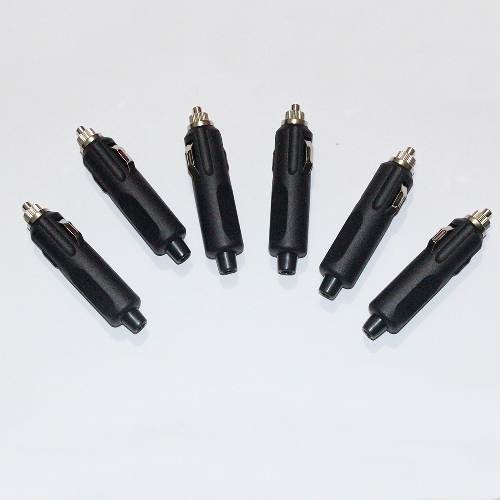 12v汽车载大电流耐高温 充气泵 逆变器点烟器插头大功率公头产品图