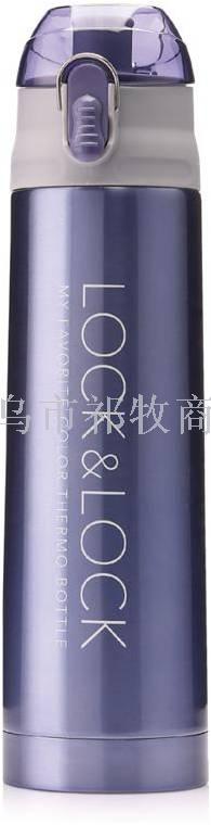 Green crystal clear vacuum thermos flask