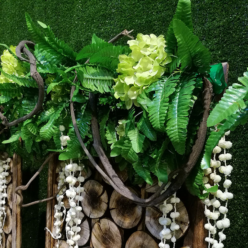 2017 New product: Haiyun Wedding Props - Forest-themed 180*60 Wooden screen Specification image