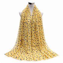 New satin printed scarf Cloud printed scarf