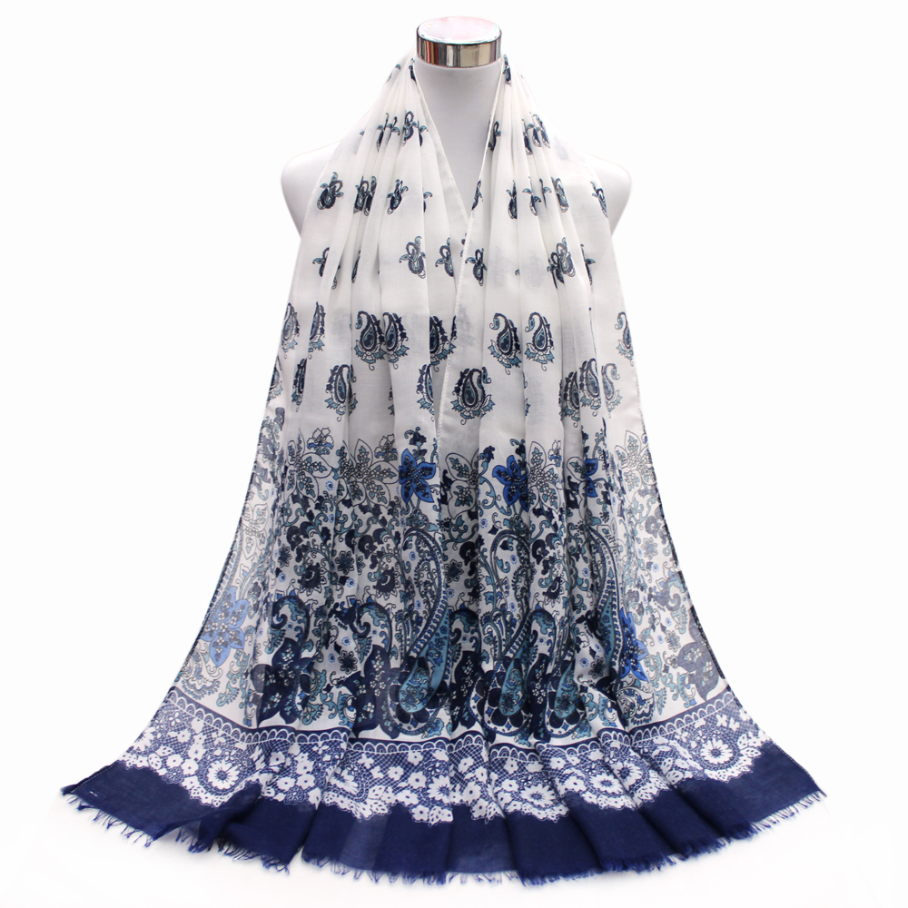 New satin print scarf lace cashew print scarf
